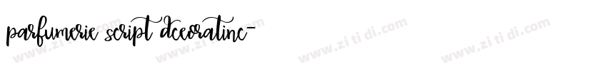 parfumerie script dceoratinc字体转换